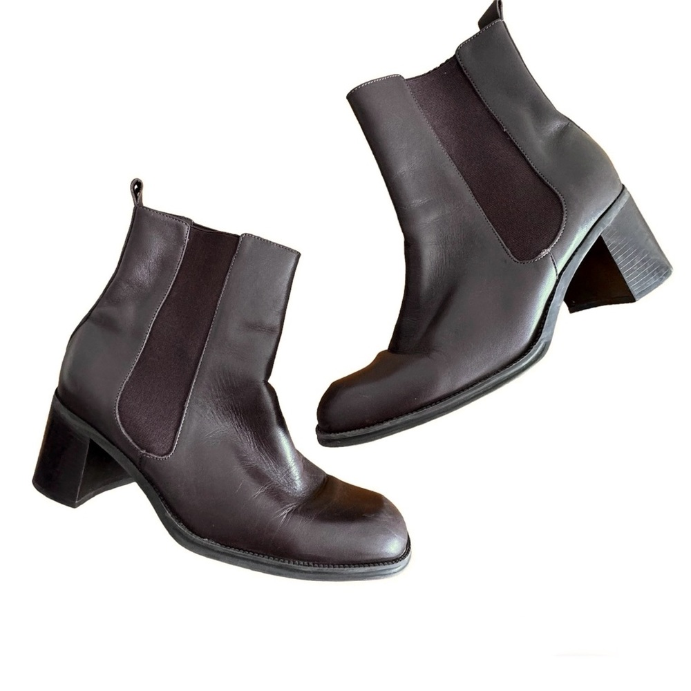 Gianni Bini Chocolate Brown Genuine Leather Selby Boots